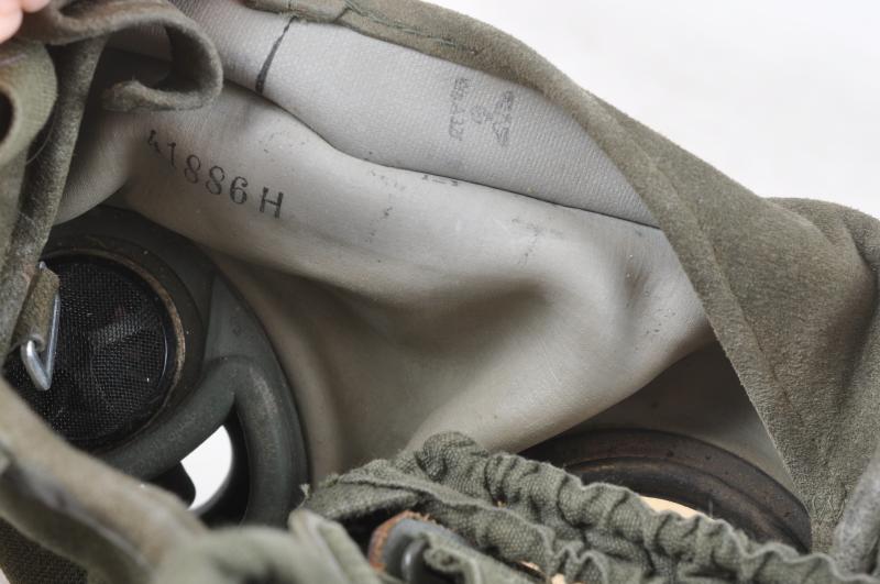 WW2 German Matching Name & Numbered Gas Mask & Canister
