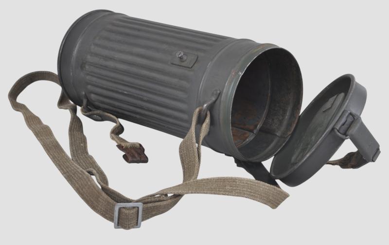 WW2 German Gas Mask & Canister 1944
