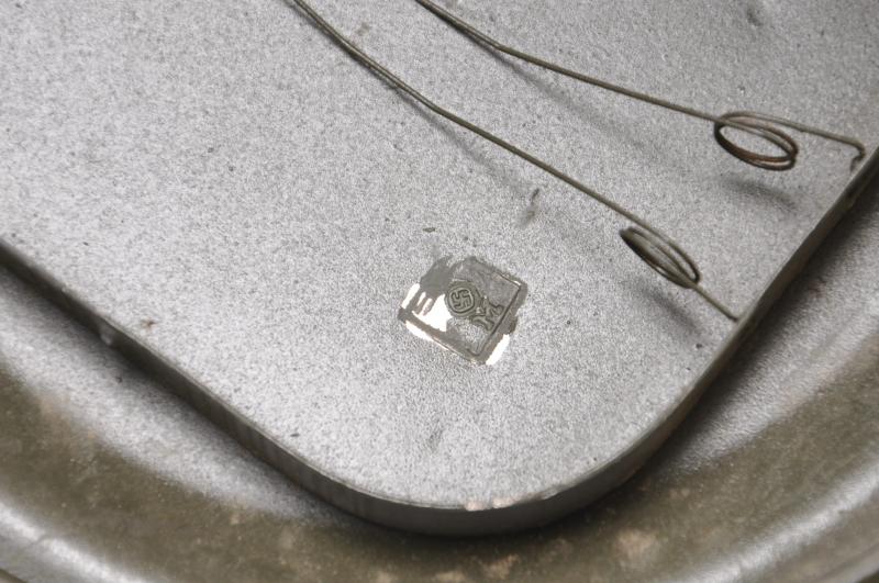 WW2 German Named Kriegsmarine M38 Communications Gas Mask With Kriegsmarine Marked Canister , Cleaning Cloth & Spring