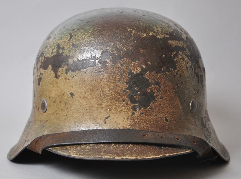WW2 German M42 Camouflage Helmet