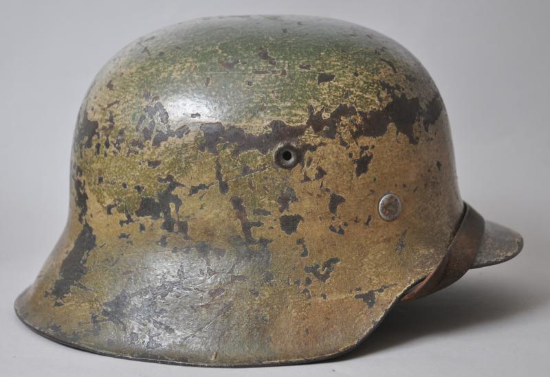 WW2 German M42 Camouflage Helmet