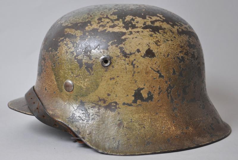 WW2 German M42 Camouflage Helmet