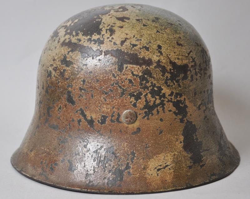 WW2 German M42 Camouflage Helmet