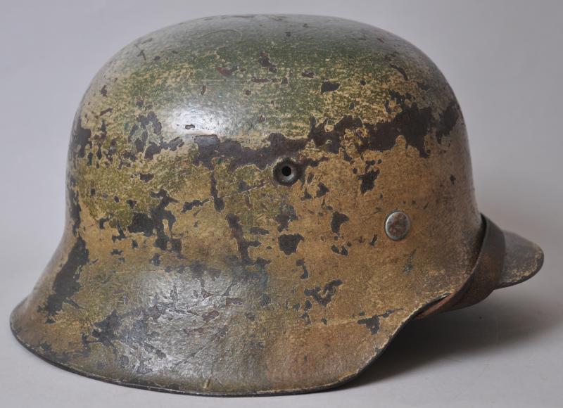 WW2 German M42 Camouflage Helmet