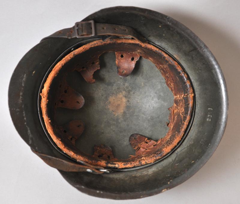 WW2 German M42 Camouflage Helmet