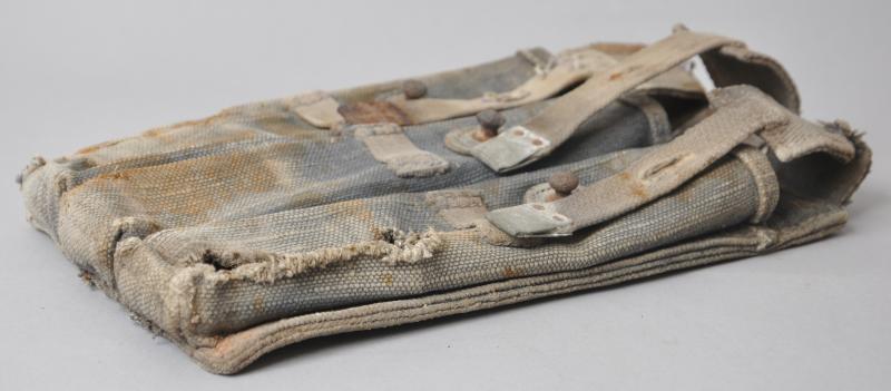 An 'As Found' WW2 German Blue MP40 Magazine Pouch