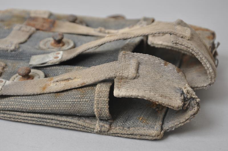 An 'As Found' WW2 German Blue MP40 Magazine Pouch
