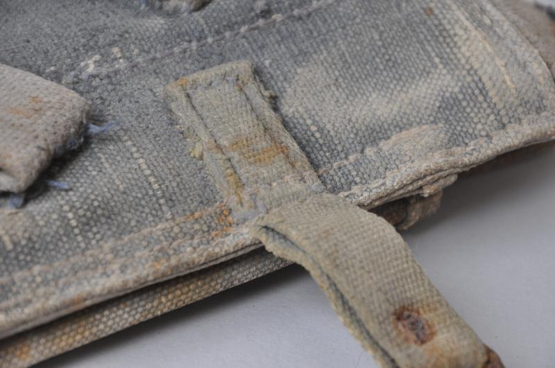 An 'As Found' WW2 German Blue MP40 Magazine Pouch