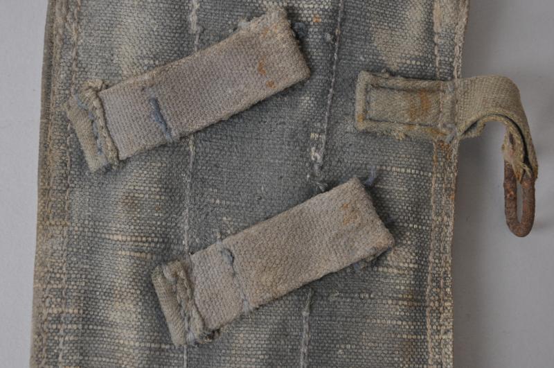 An 'As Found' WW2 German Blue MP40 Magazine Pouch