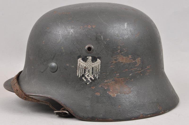WW2 German M35 Single Decal Reissue Army Helmet
