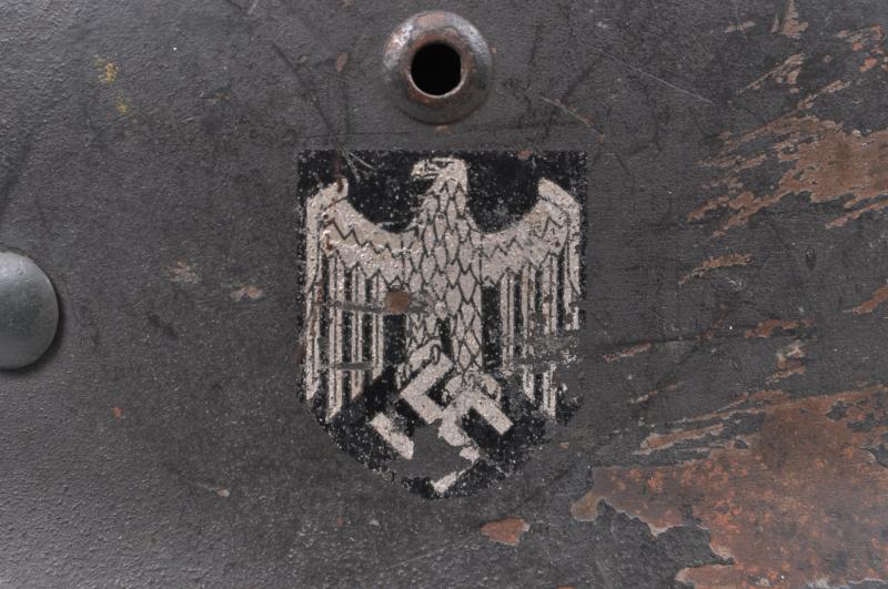 WW2 German M35 Single Decal Reissue Army Helmet