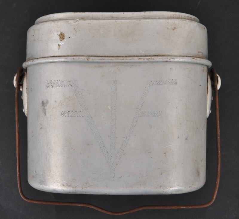 WW2 German M31 Messtin With Soldier Name & Artwork