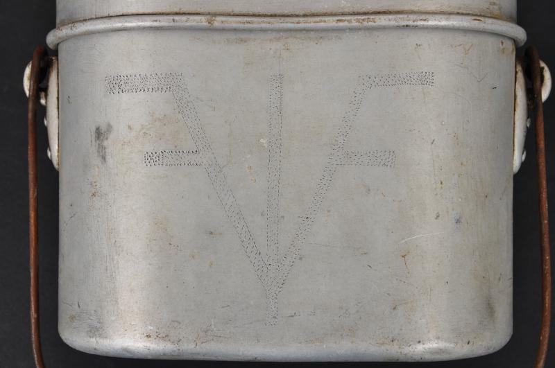 WW2 German M31 Messtin With Soldier Name & Artwork