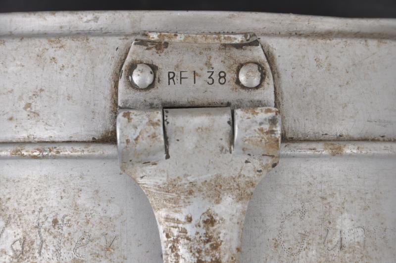 WW2 German M31 Messtin With Soldier Name & Artwork