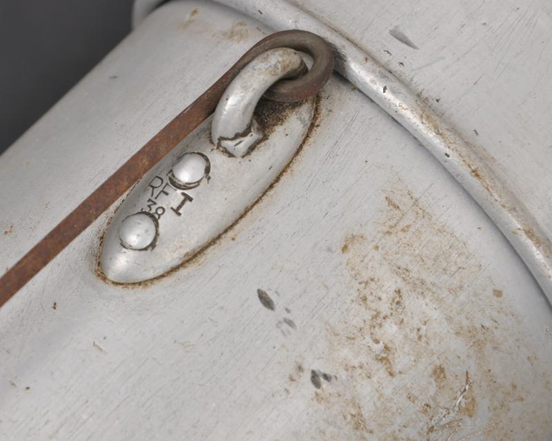 WW2 German M31 Messtin With Soldier Name & Artwork