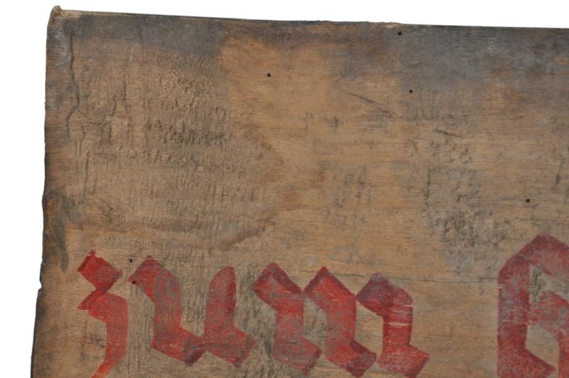 WW2 German Headquarters Sign - ' Zum hauptgashahn '