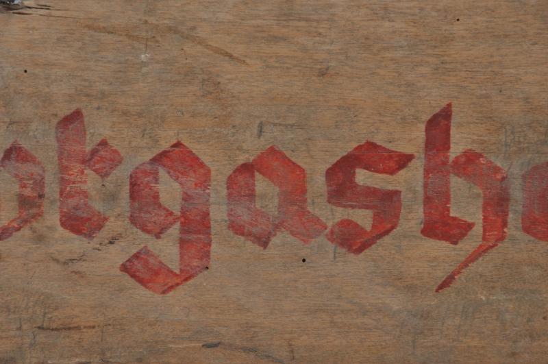 WW2 German Headquarters Sign - ' Zum hauptgashahn '