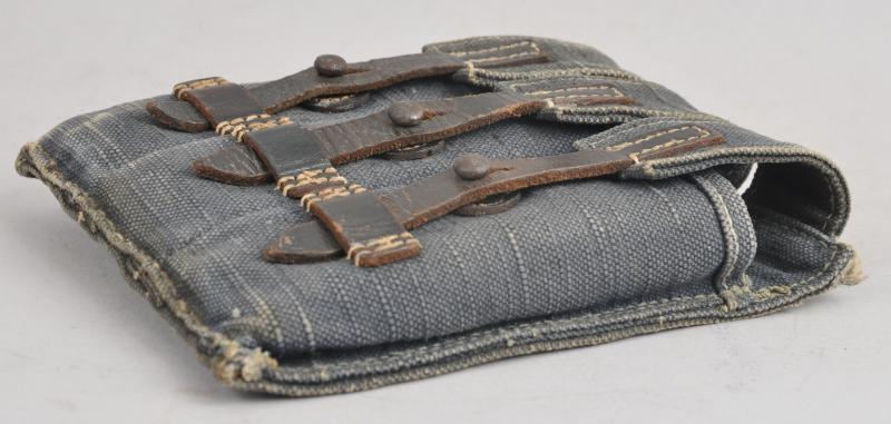 WW2 German Shortened MP40 Magazine Pouch In Blue Webbing