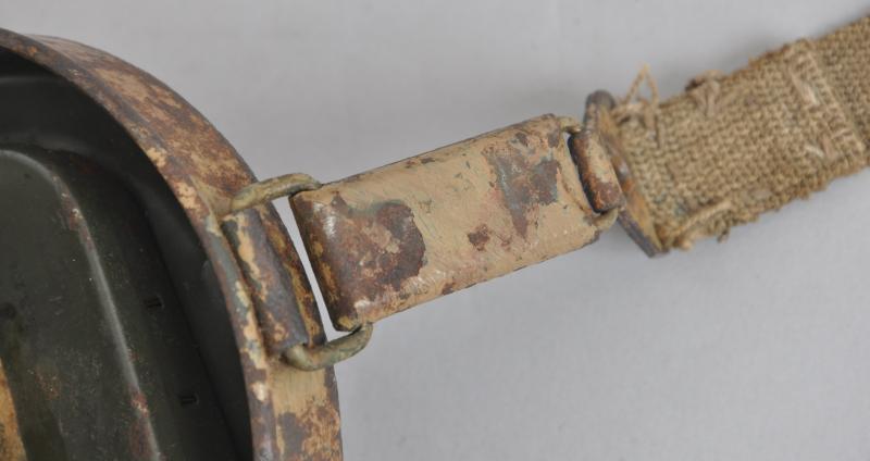 WW2 German Camouflage Gas Mask Canister & Gas Mask