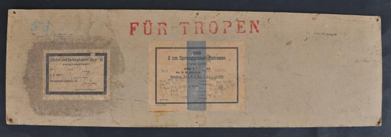 WW2 German Tan Ammunition Box Lid