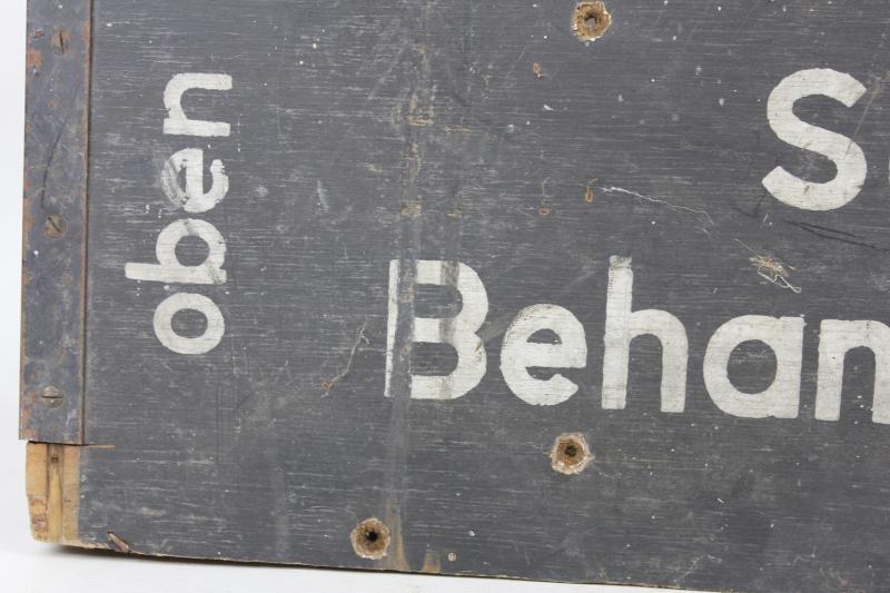 WW2 German ' Sauerstoff - Behandlungsgerat 38 ' Medical Box Lid