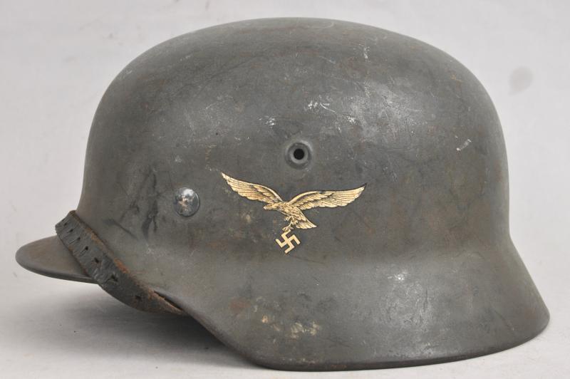 WW2 German Double Named Luftwaffe M40 Combat Helmet