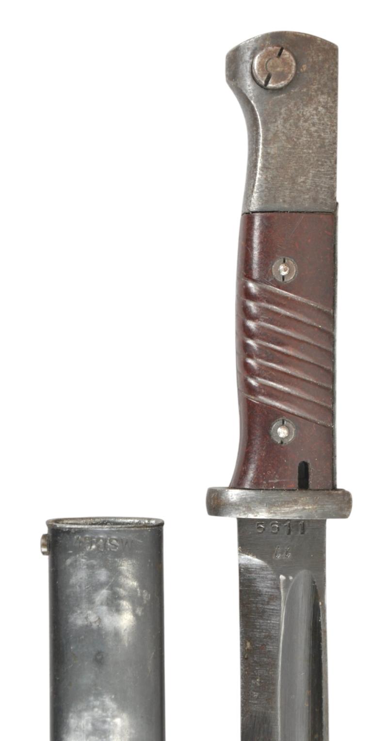 WW2 German K98 Bayonet With Matching Numbers - 1943