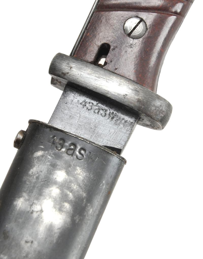 WW2 German K98 Bayonet With Matching Numbers - 1943