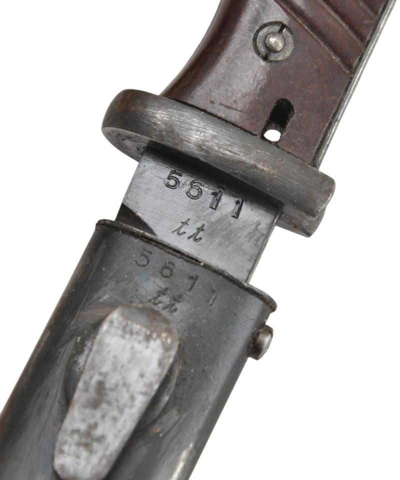 WW2 German K98 Bayonet With Matching Numbers - 1943