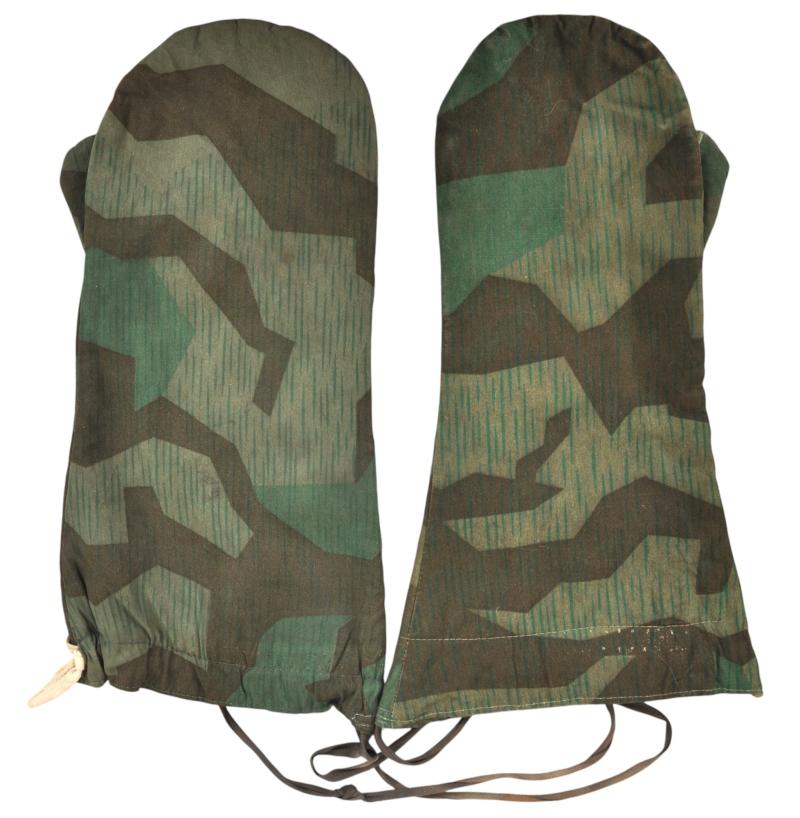 WW2 German Splinter Camouflage Padded Mittens