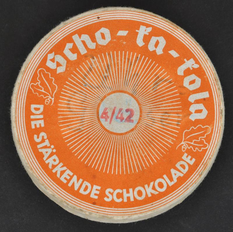 WW2 German 'Scho-Ka-Kola' Chocolate  - Rare Card Version April 1942