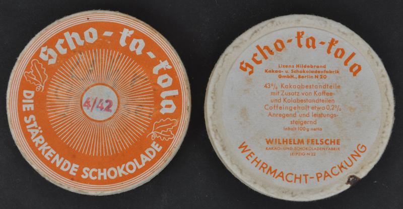 WW2 German 'Scho-Ka-Kola' Chocolate - Rare Card Version April 1942