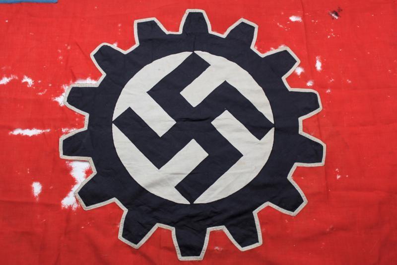 WW2 German Double Sided DAF Banner - Malbech Area