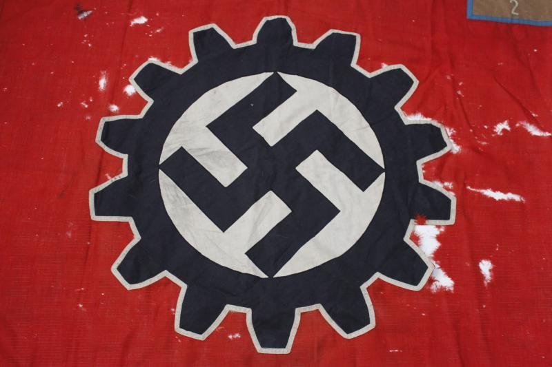 WW2 German Double Sided DAF Banner - Malbech Area