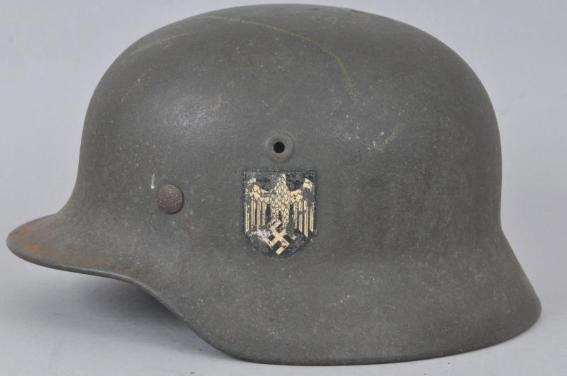 WW2 German M40 Single Decal Army Helmet