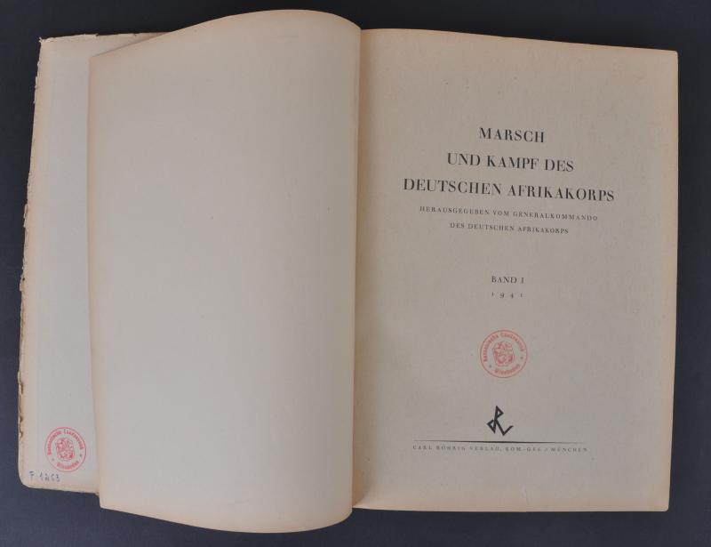 'Marsch Und Kampf Des DAK 1941 '