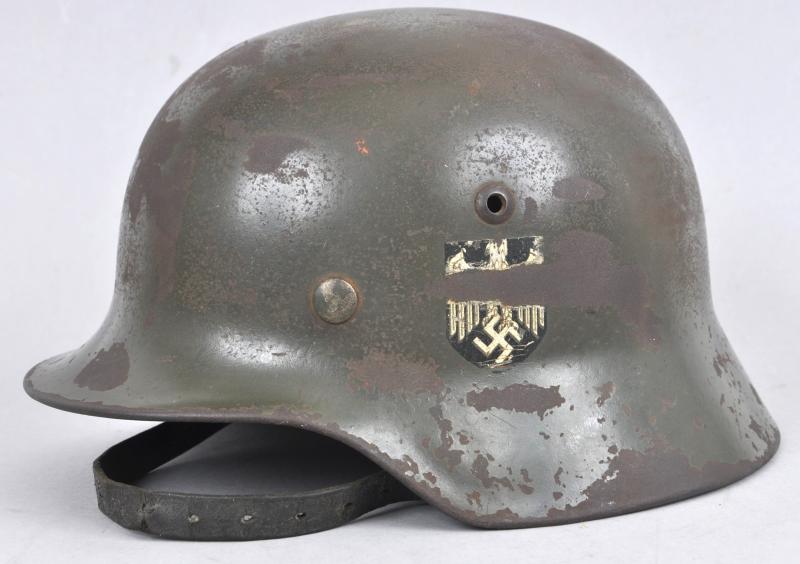 WW2 German M35 Double Decal Army Helmet 1938/39