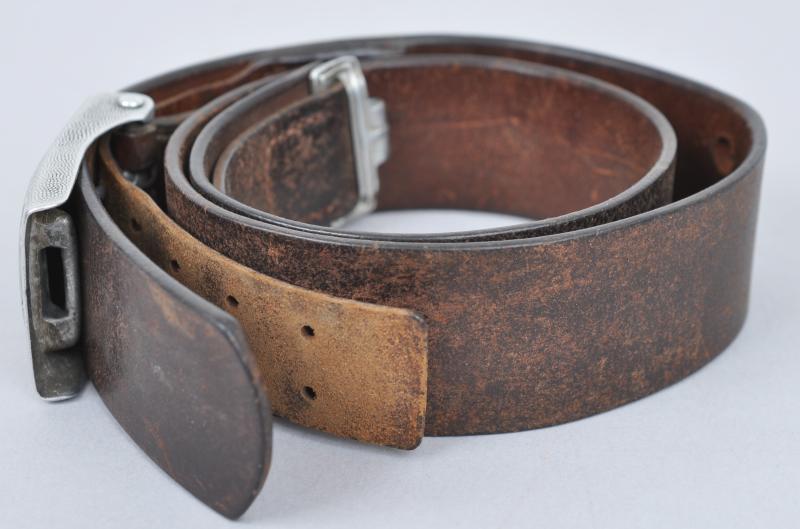 WW2 German LBA & Signals Regiment Marked Luftwaffe Belt & Buckle