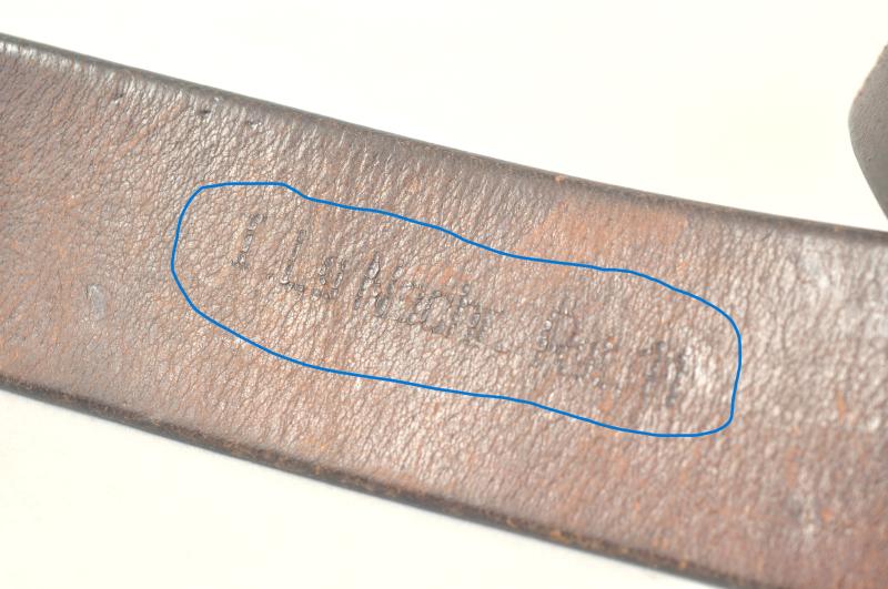 WW2 German LBA & Signals Regiment Marked Luftwaffe Belt & Buckle