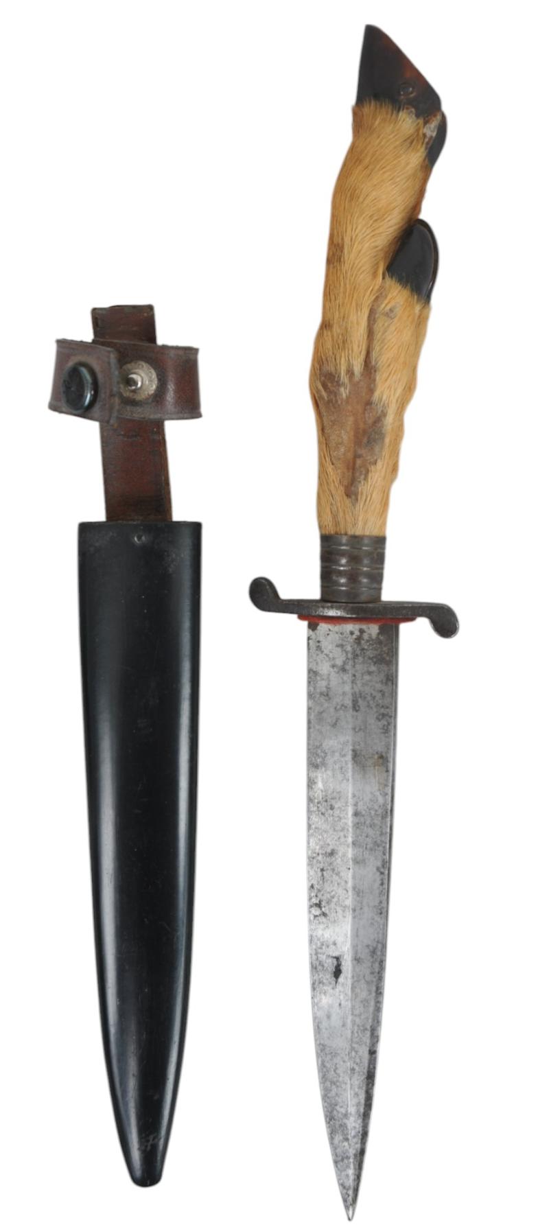 WW1 German Deers Foot Trench Knife