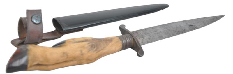 WW1 German Deers Foot Trench Knife