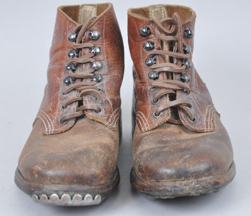 WW2 German Hitler Youth Ankle Boots