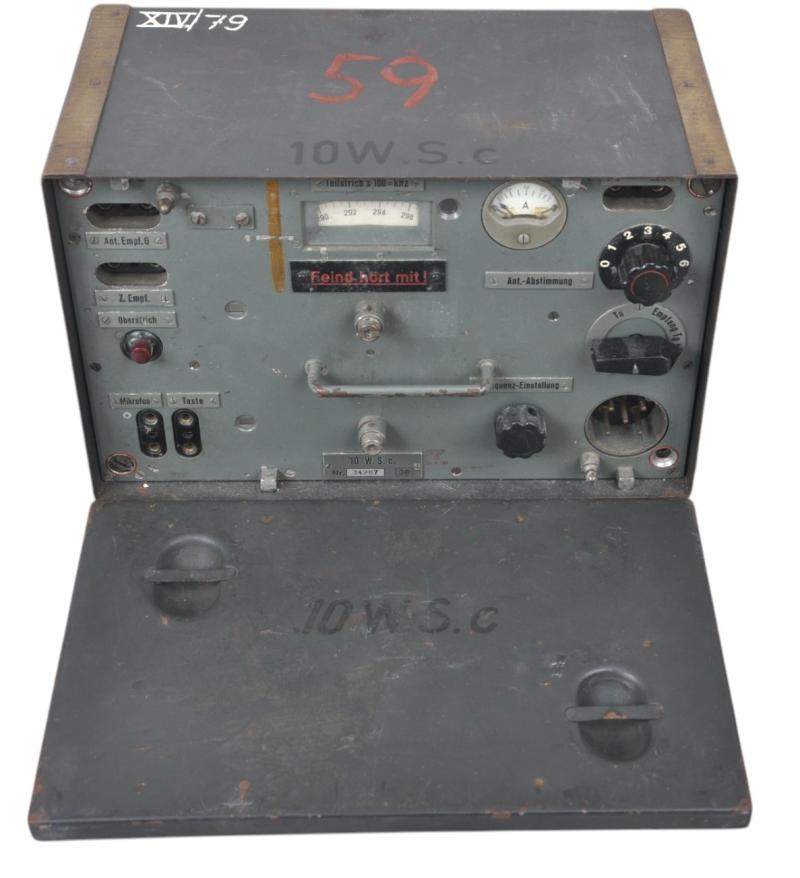 WW2 German Wehrmacht 10 W.S.c VHF Panzer Radio Transmitter for Tiger, Panther, StuG, Hetzer