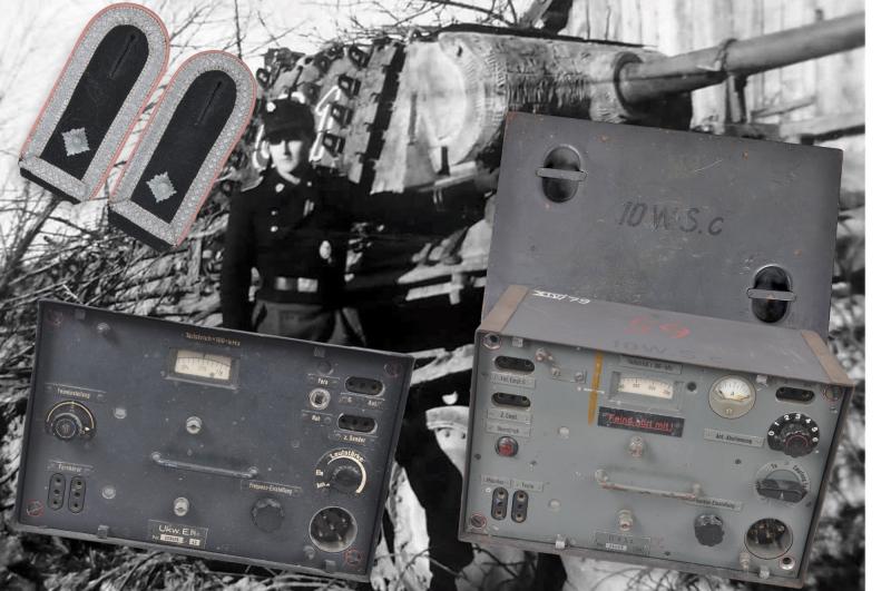 WW2 German Armoured / Panzer Fu 5 Radio System & SS Panzer Shoulder Boards