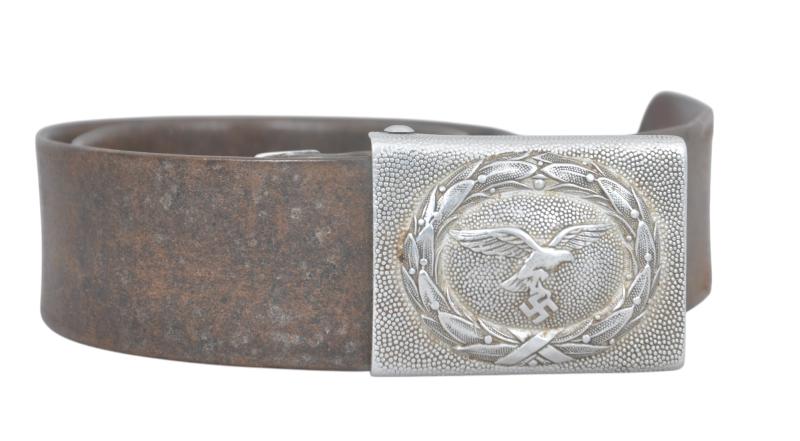 WW2 German Luftwaffe Belt & Buckle - LBA Marked