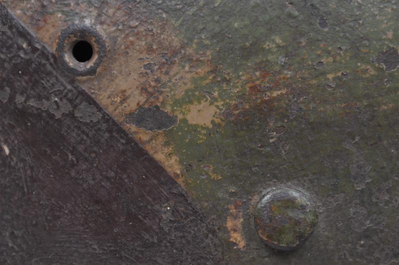 WW2 German M42 Block Camouflage Helmet