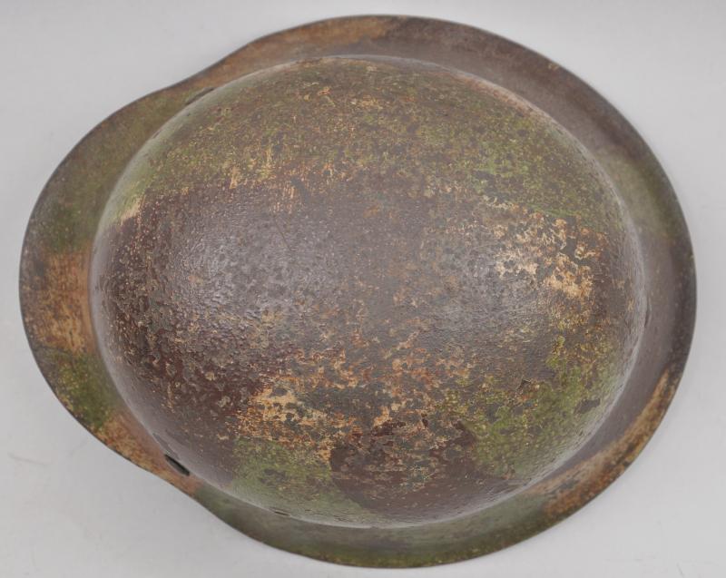 WW2 German M42 Block Camouflage Helmet