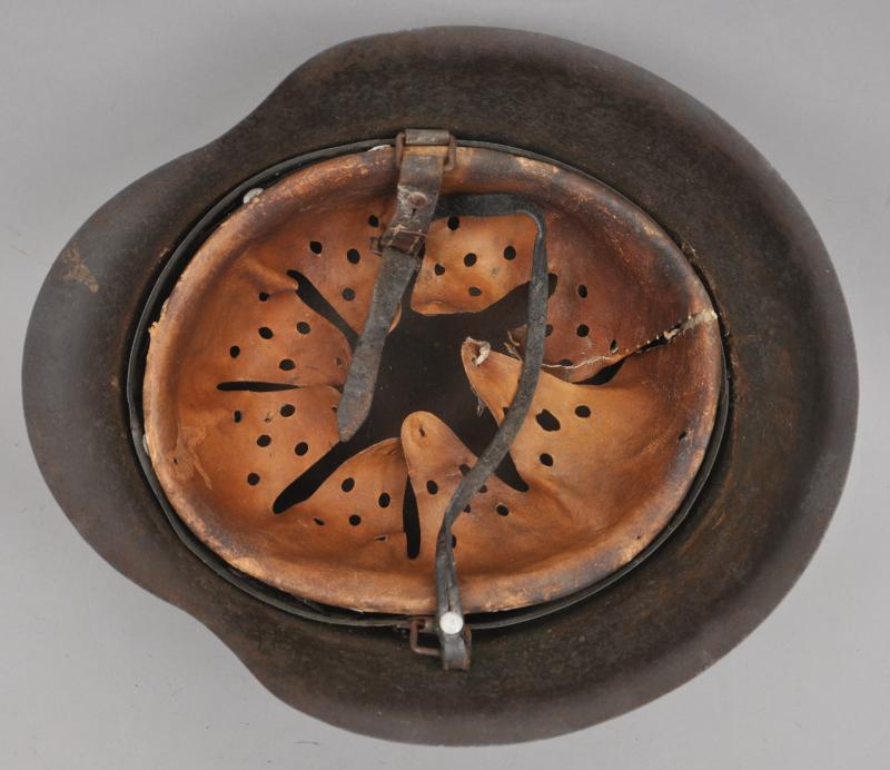 WW2 German M42 Block Camouflage Helmet