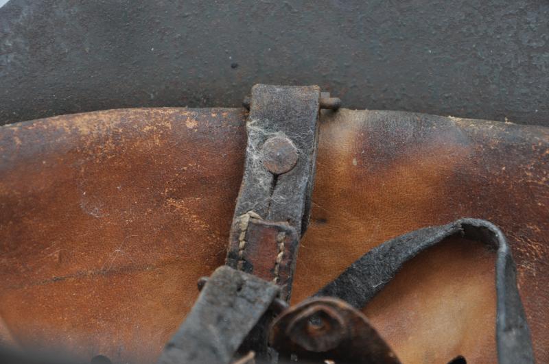 WW2 German M42 Block Camouflage Helmet