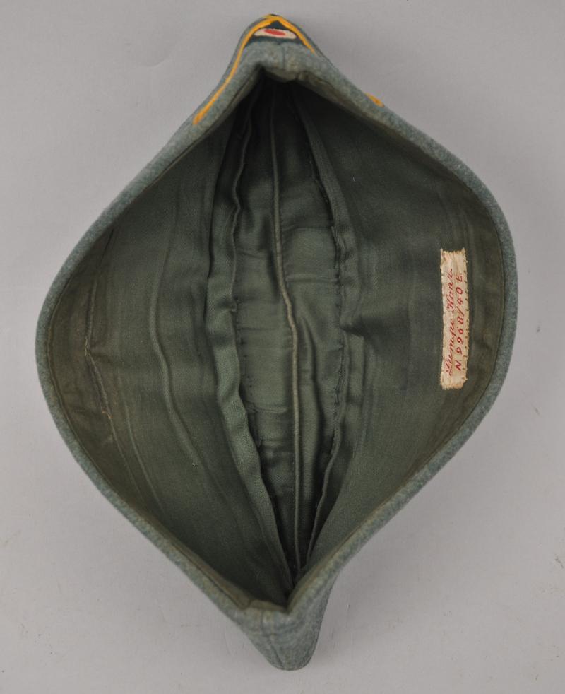 WW2 German Kriegsmarine Coastal Artillery Cap With Nametag